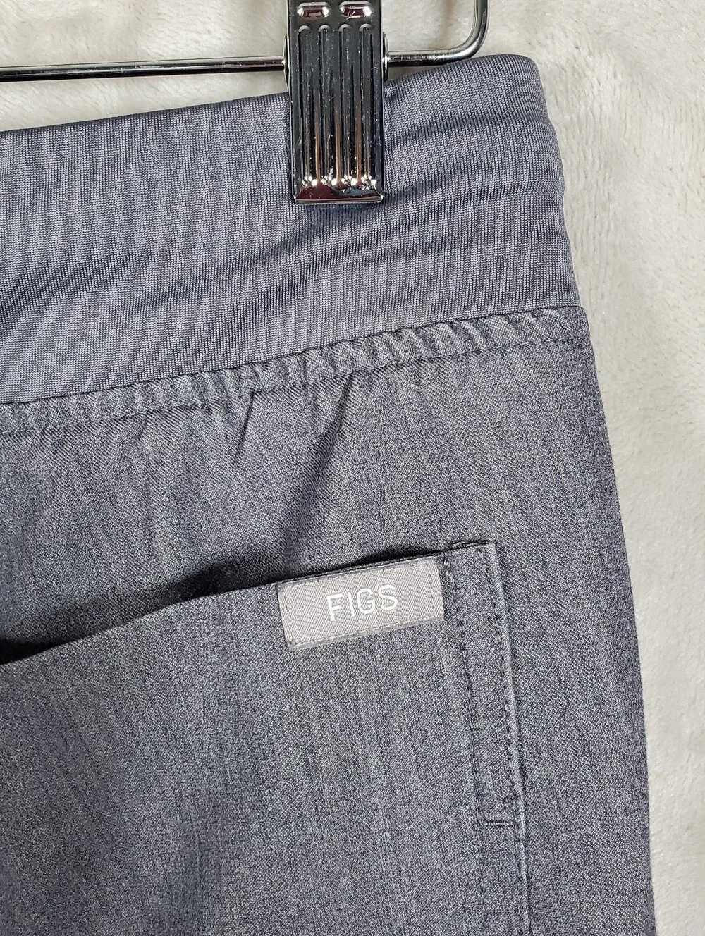 FIGS Zamora Jogger Scrub Pants Womens XS Charcoal Medical Nurse Workwear Cargo